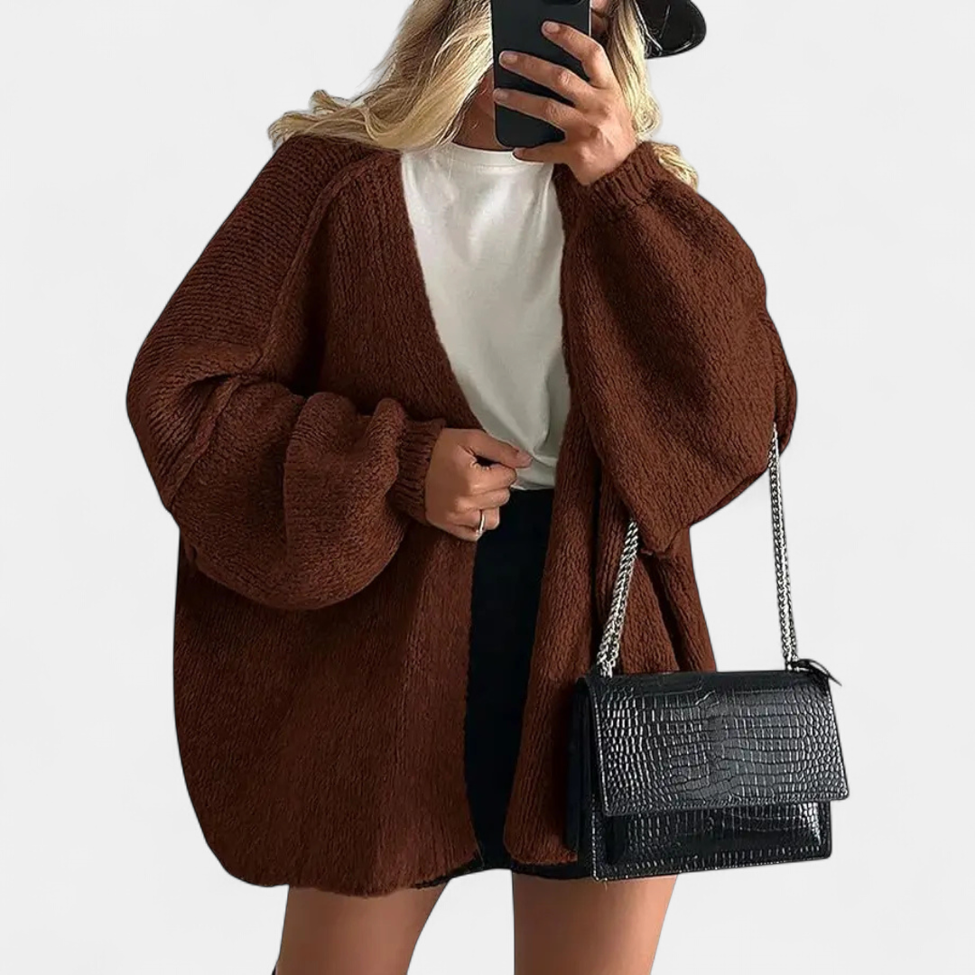 Nicole | Cosy Oversized Open-Front Cardigan