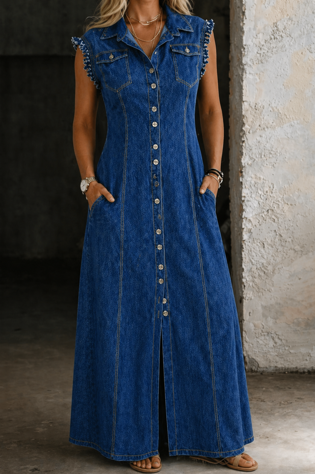 Stella - Plus Size Denim Dress