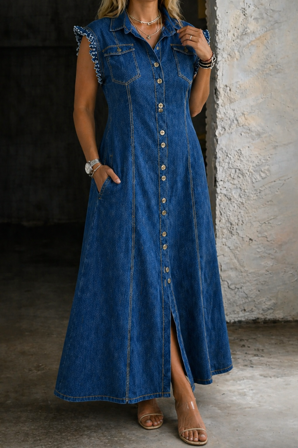 Stella - Plus Size Denim Dress