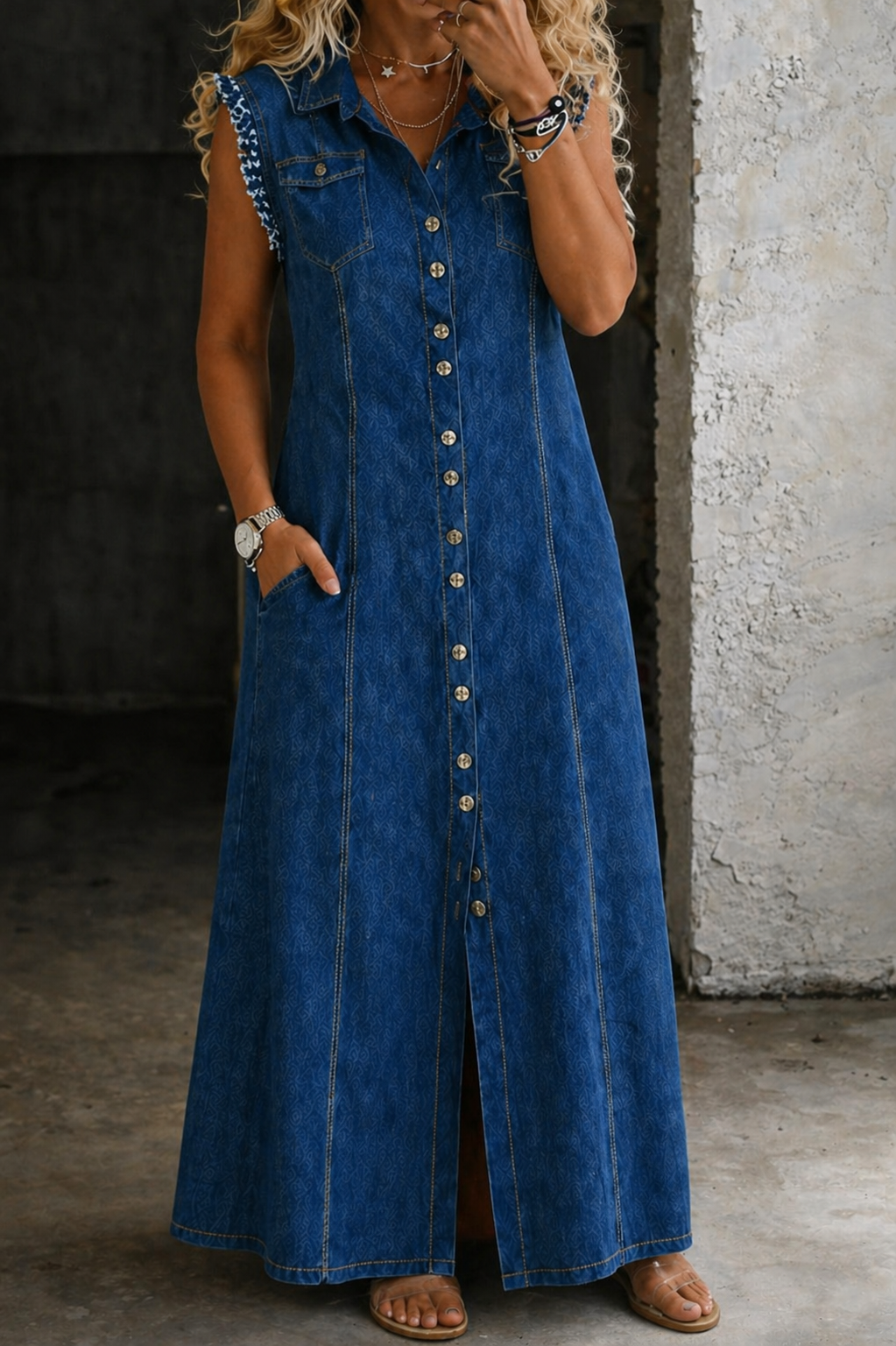 Stella - Plus Size Denim Dress
