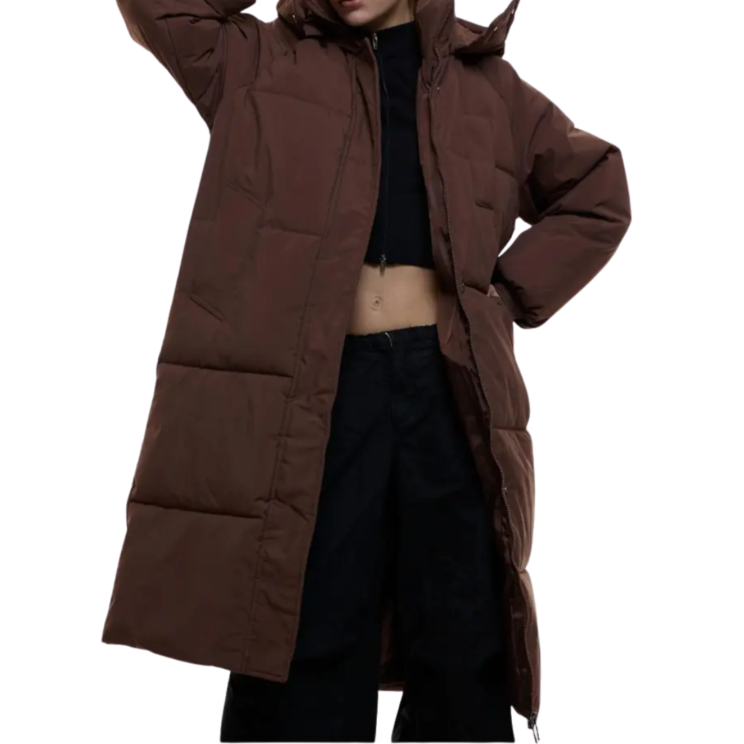 Zara | Cosy Oversized Hooded Long Puffer Coat
