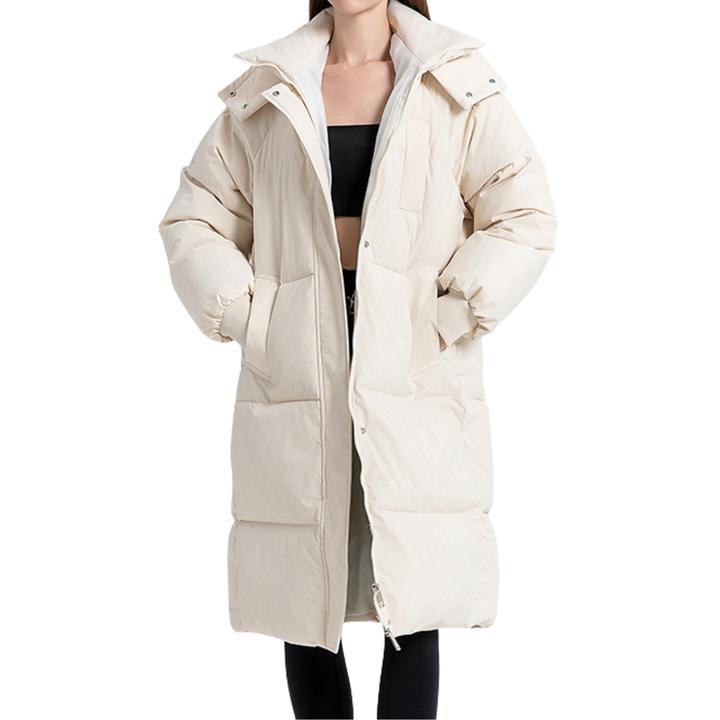 Zara | Cosy Oversized Hooded Long Puffer Coat