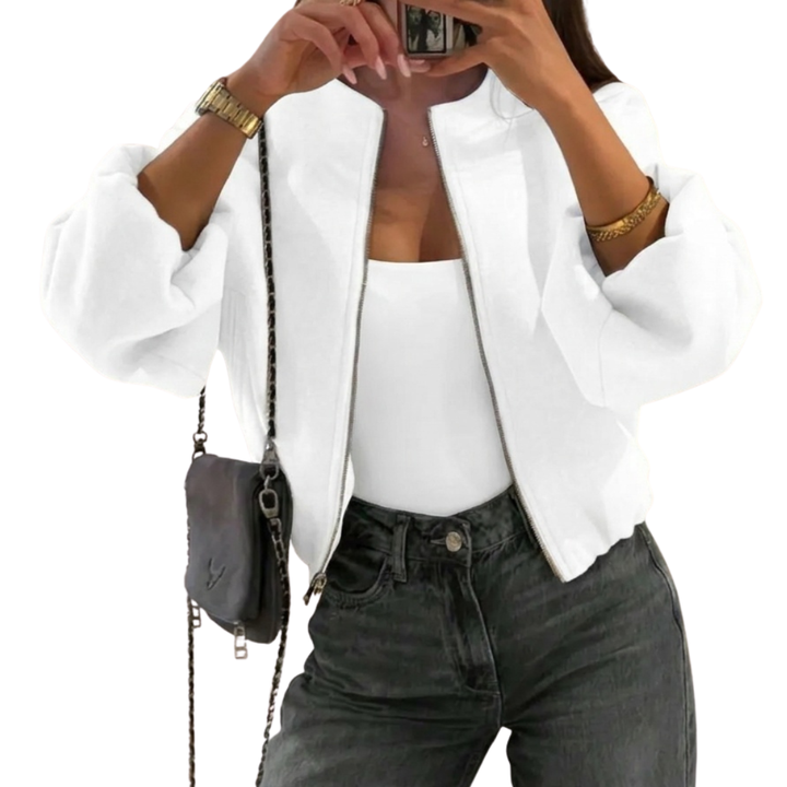 India | Street-Style Lantern Sleeve Woven Jacket