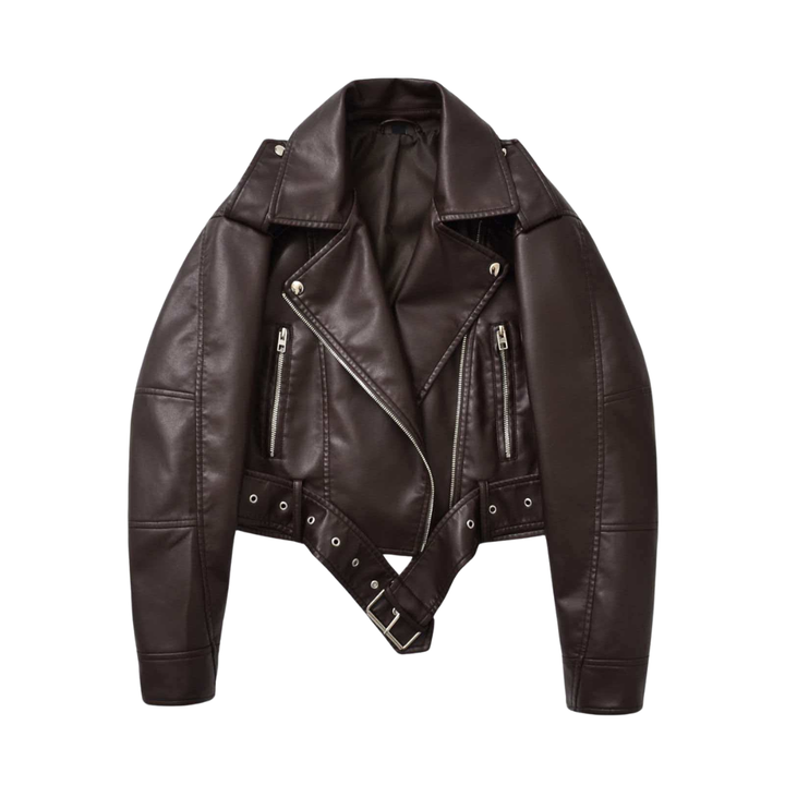 Nicole | Vintage Moto Loose Leather Jacket