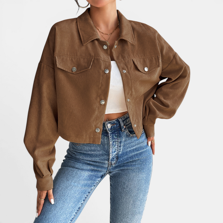 Bianca | Relaxed Corduroy Button-Front Jacket