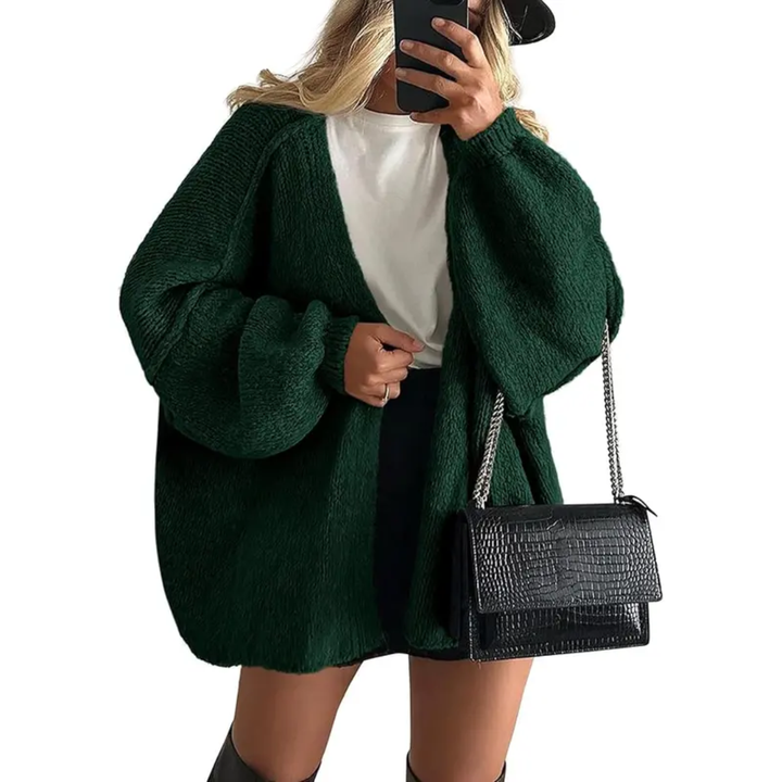 Danielle | Cosy Oversized Lantern Sleeve Cardigan