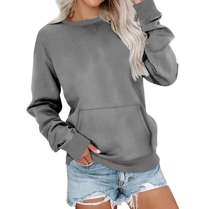 Charlotte | Cosy Solid Oversized Pullover Sweatshirt