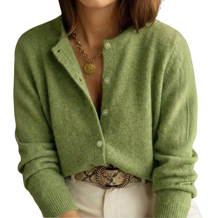 Erin | Cosy Solid Button Knit Cardigan
