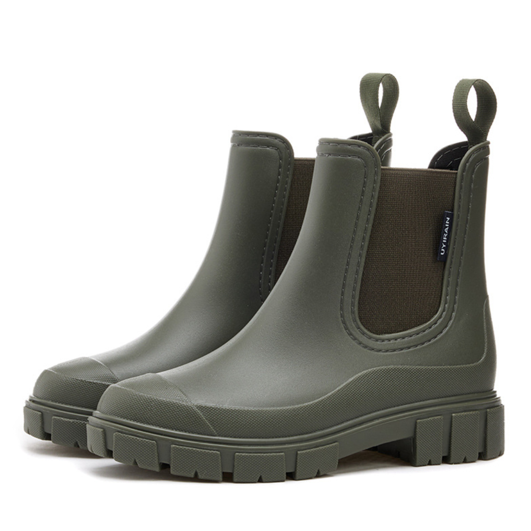 Evie | Waterproof Slip-On Chelsea Rain Boots