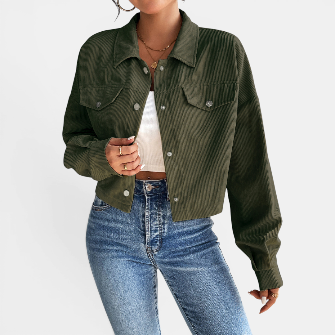 Bianca | Relaxed Corduroy Button-Front Jacket
