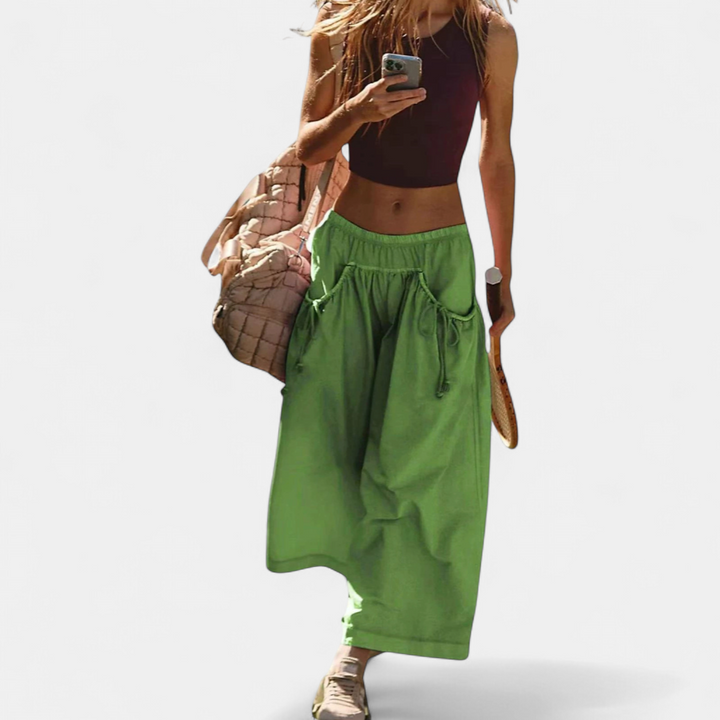 Imogen | Relaxed Wide Leg Drawstring Pants