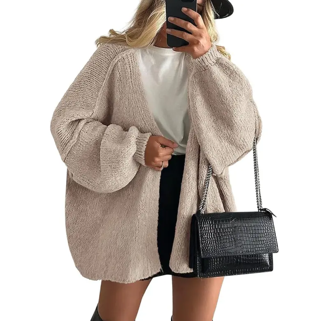 Whitney | Cosy Oversized Open Front Cardigan Sweater