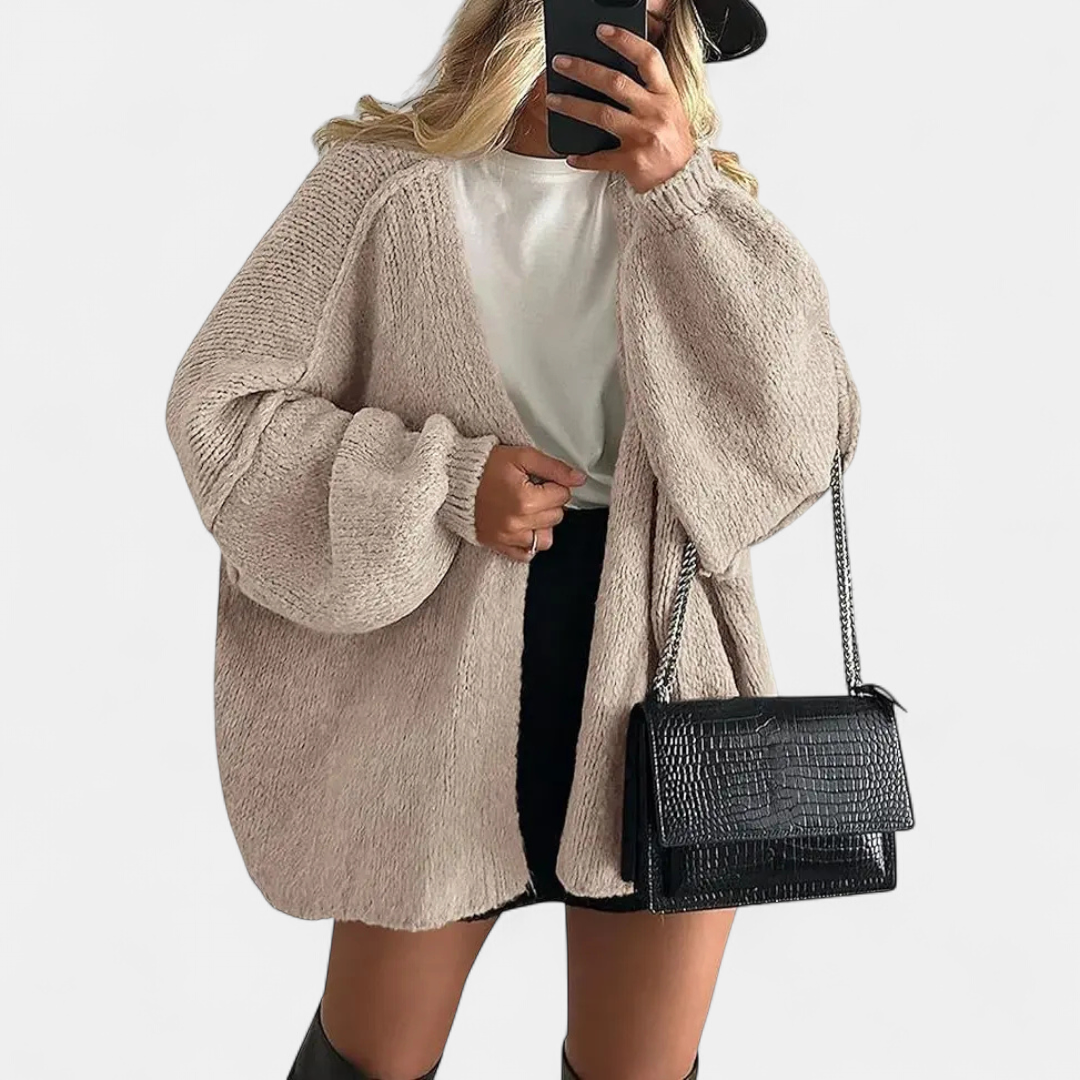 Nicole | Cosy Oversized Open-Front Cardigan