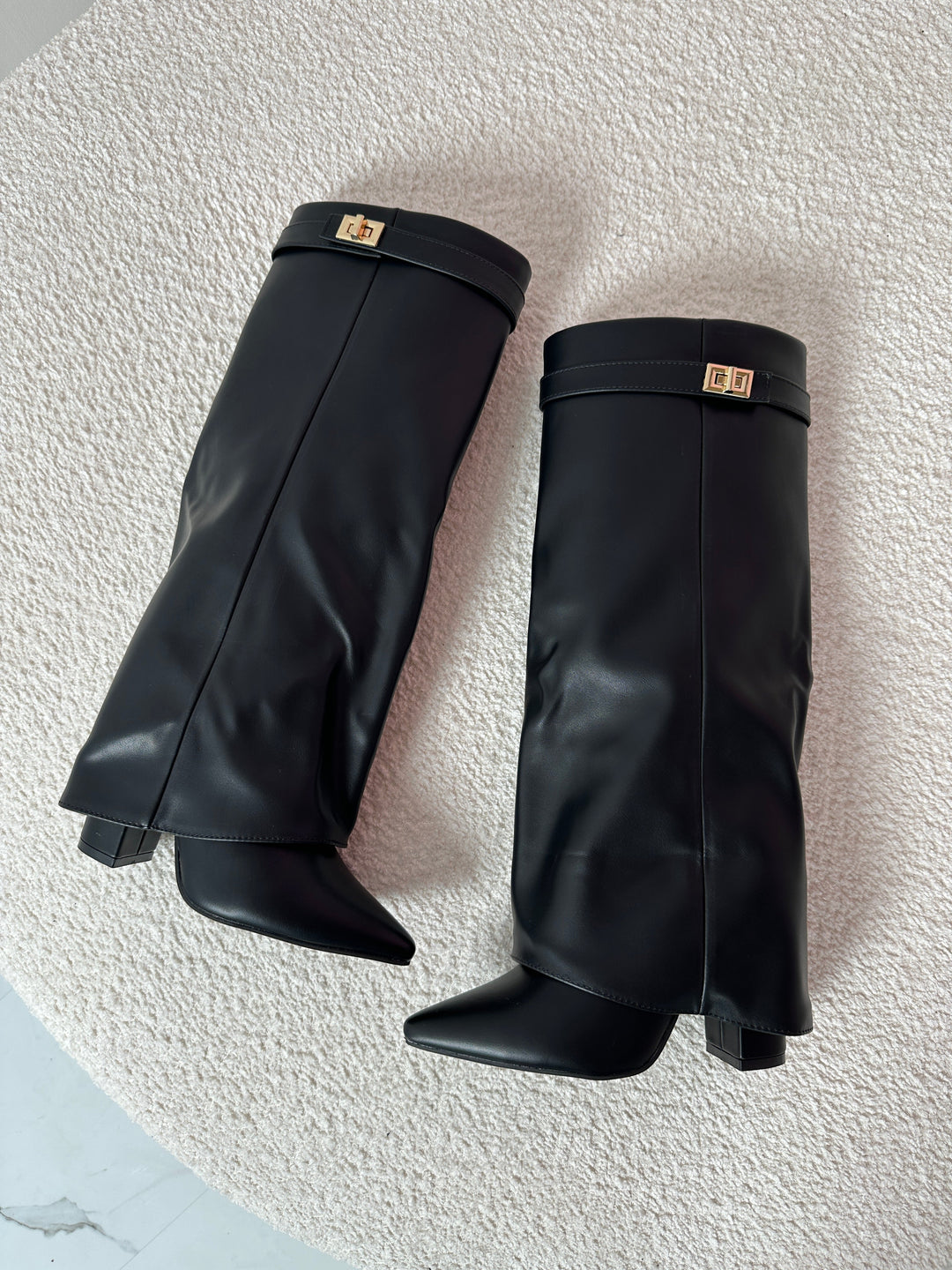 Ava | Black Leather Boots