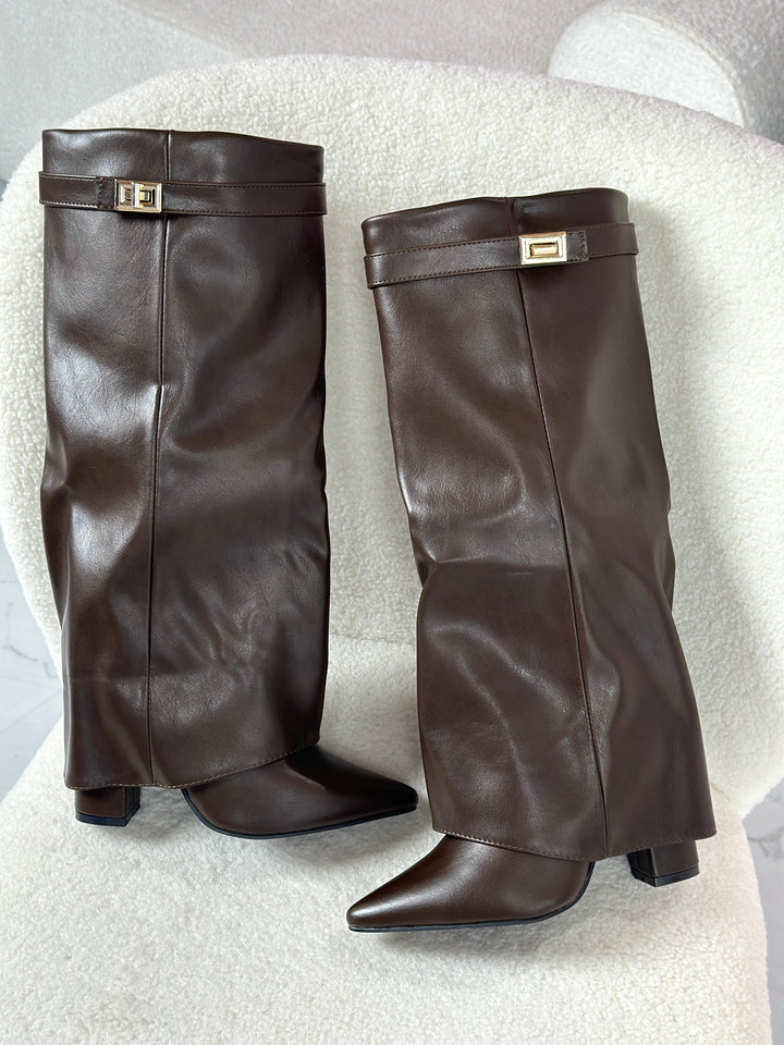 Willow | Brown Leather Boots