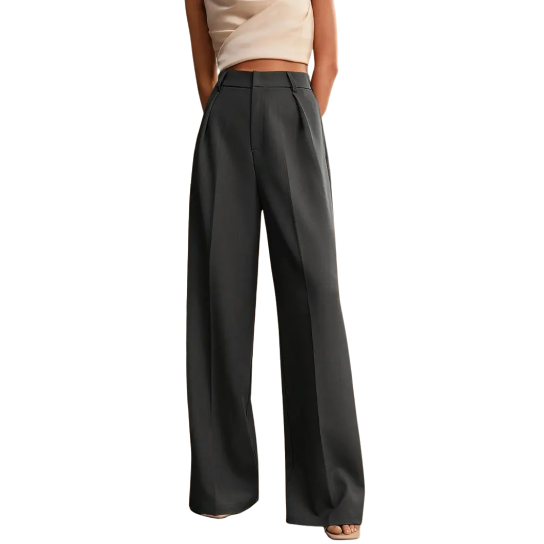 Isabelle | Relaxed High-Waist Wide Leg Trousers