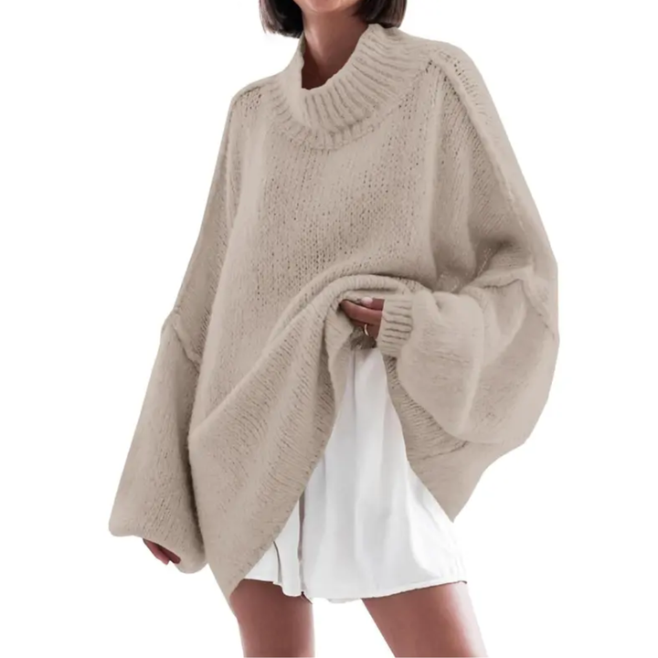 Mia | Relaxed Ribbed Knit Tunic Sweater