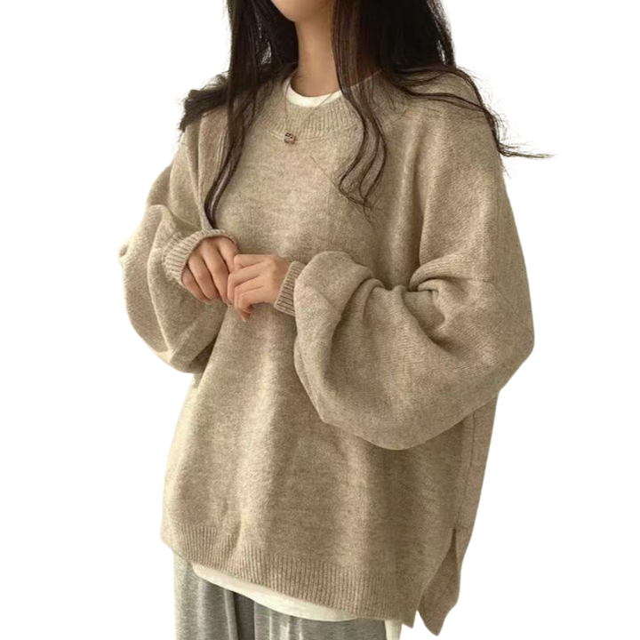 Harper | Cosy Drop Shoulder Split Hem Sweater
