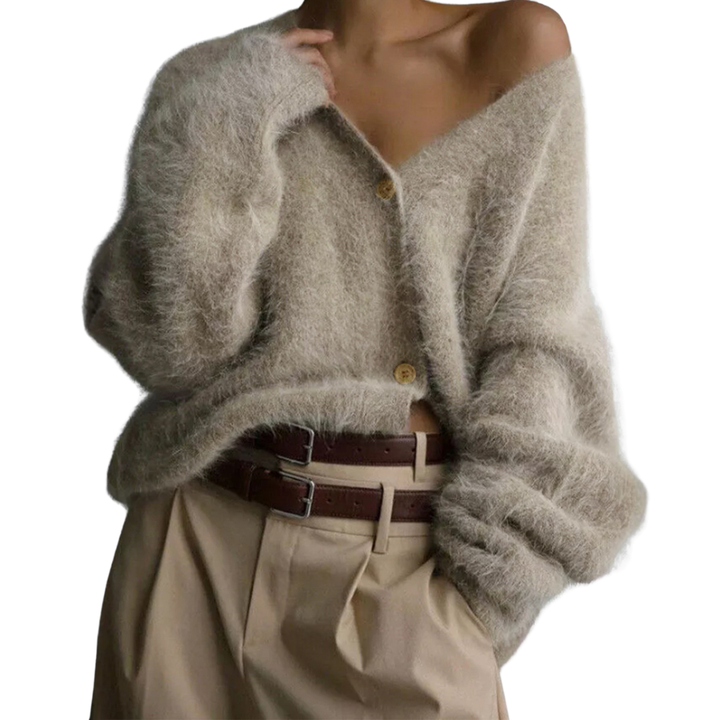 Yasmin | Cosy V-Neck Button Cardigan