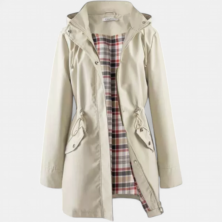 Ava | Waterproof Zip-Up Hooded Coat Jacket