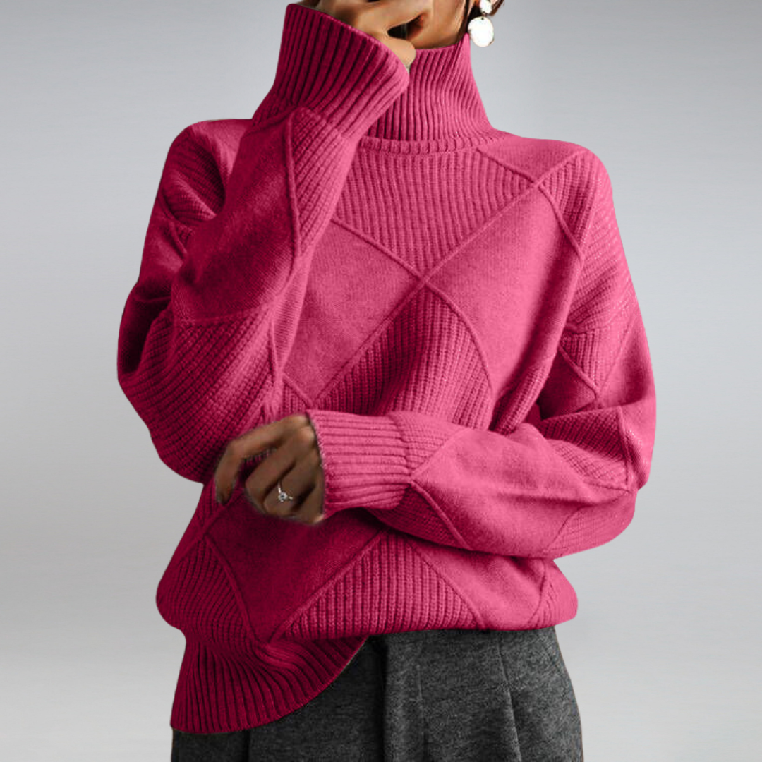 Lara | Luxe Ribbed Turtleneck Pullover