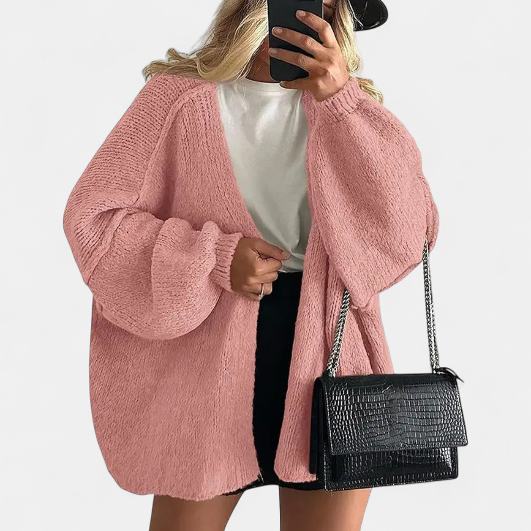 Nicole | Cosy Oversized Open-Front Cardigan