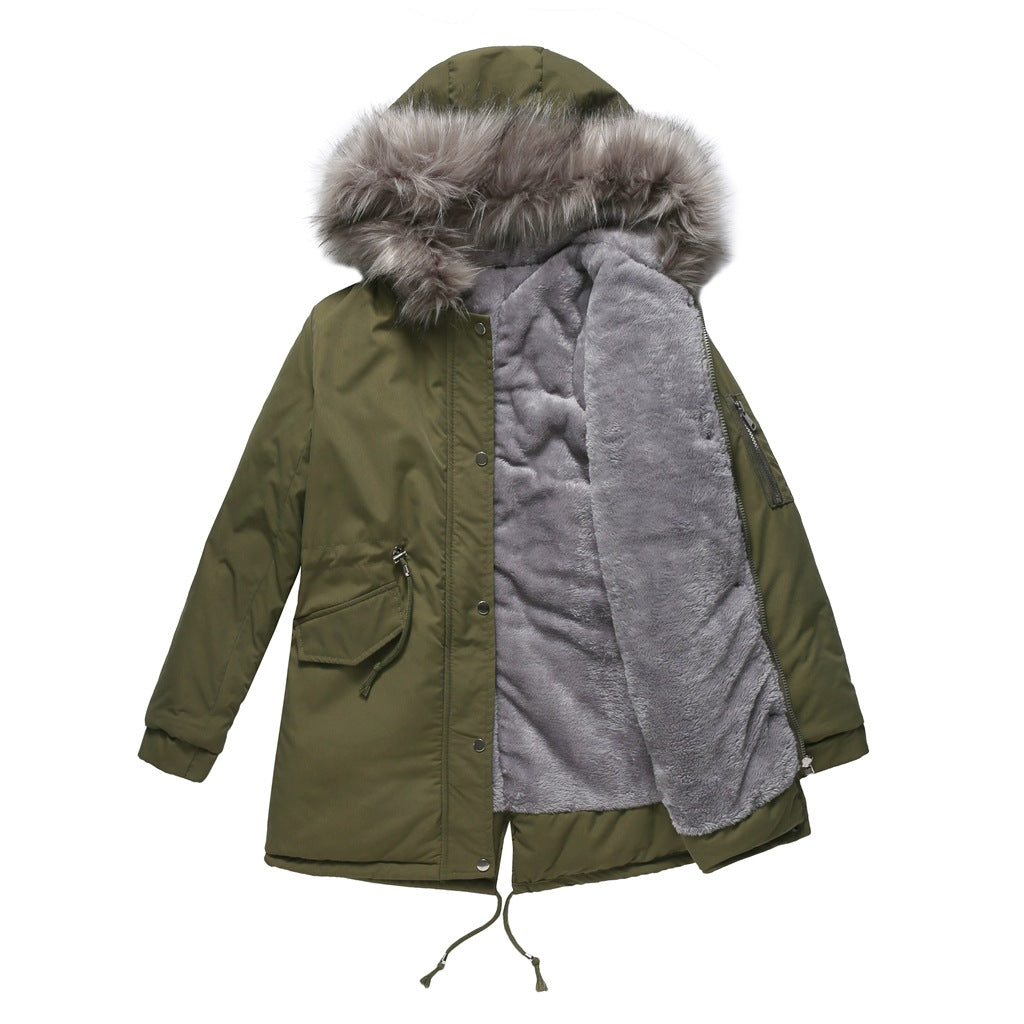 Georgia | Warm Velvet-Trimmed Parka