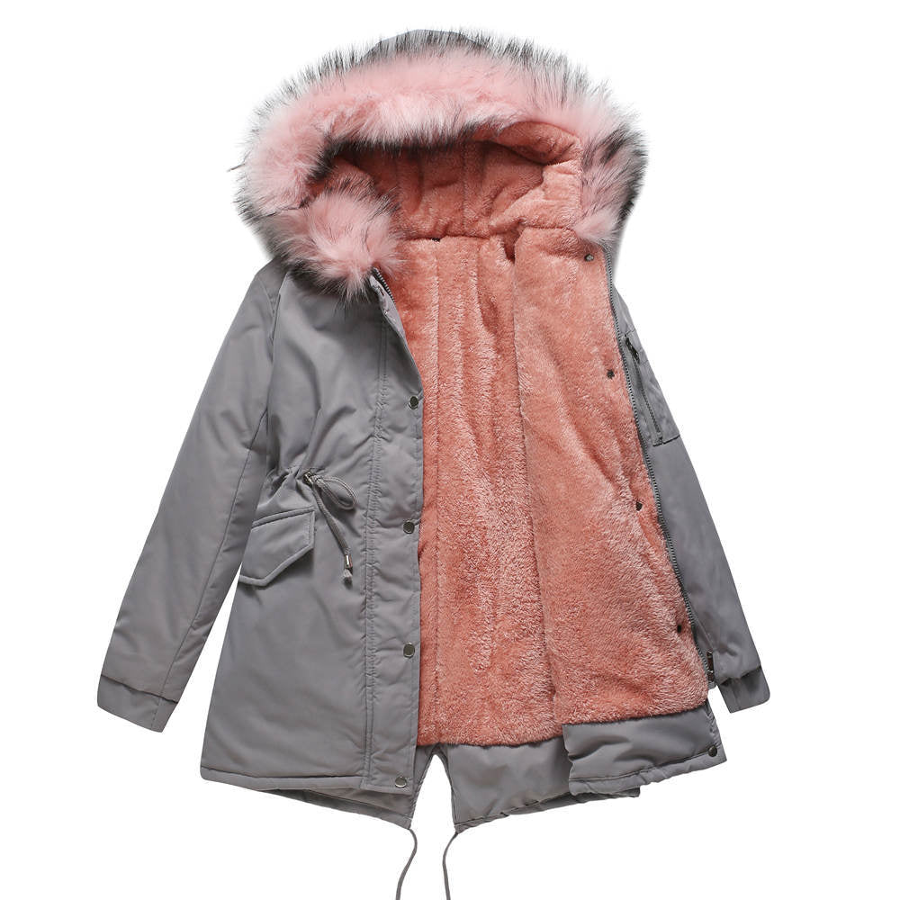 Georgia | Warm Velvet-Trimmed Parka
