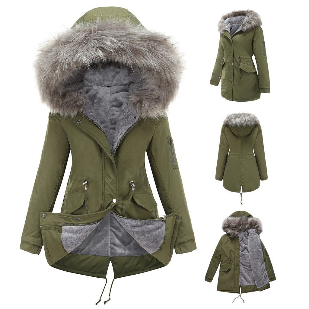 Georgia | Warm Velvet-Trimmed Parka