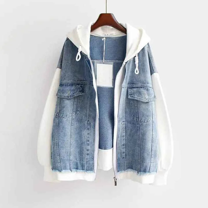 Mia | Dual-Tone Denim Jacket