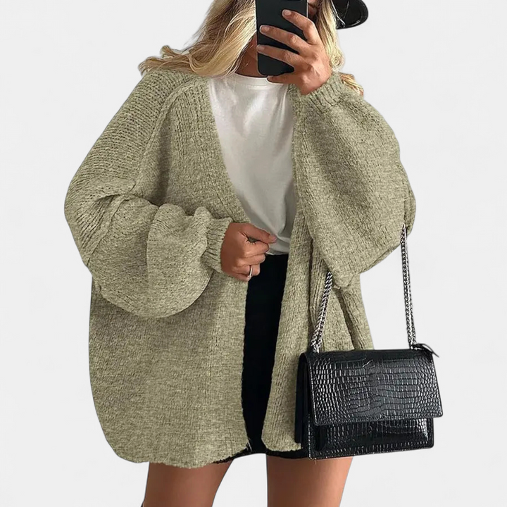 Nicole | Cosy Oversized Open-Front Cardigan