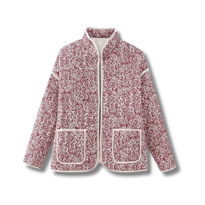 Lara | Ditsy Floral Quilted Drop-Shoulder Coat