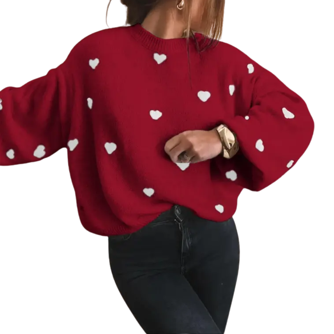 Ava | Cosy Halloween Print Drop Shoulder Sweater