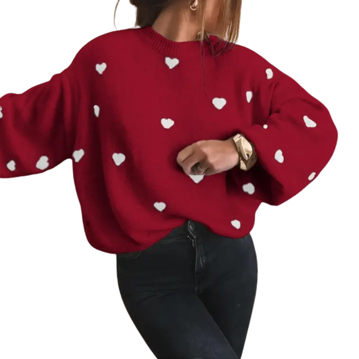 Ava | Cosy Halloween Print Drop Shoulder Sweater