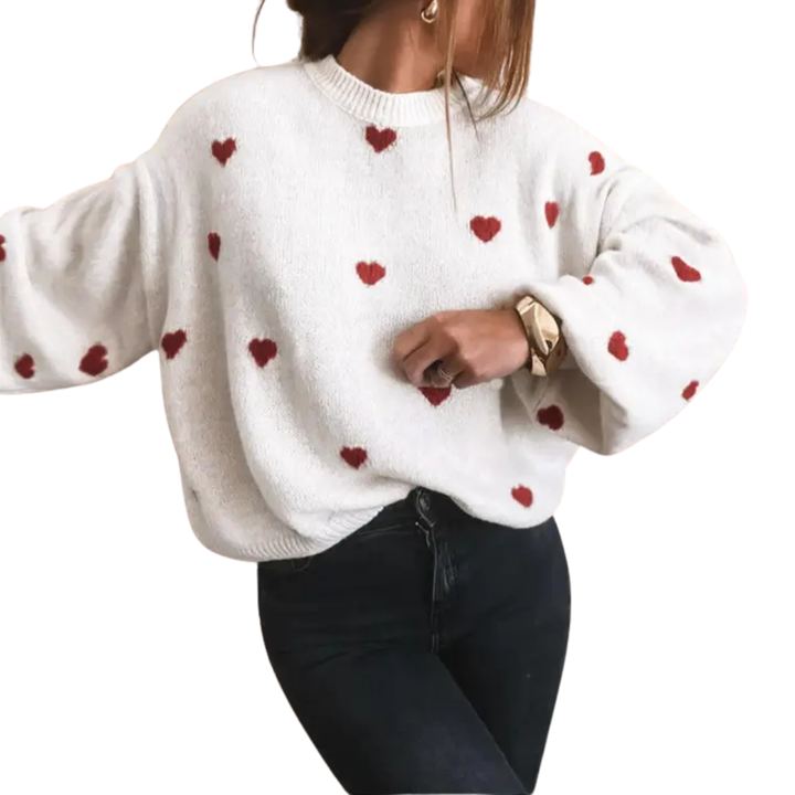 Ava | Cosy Halloween Print Drop Shoulder Sweater