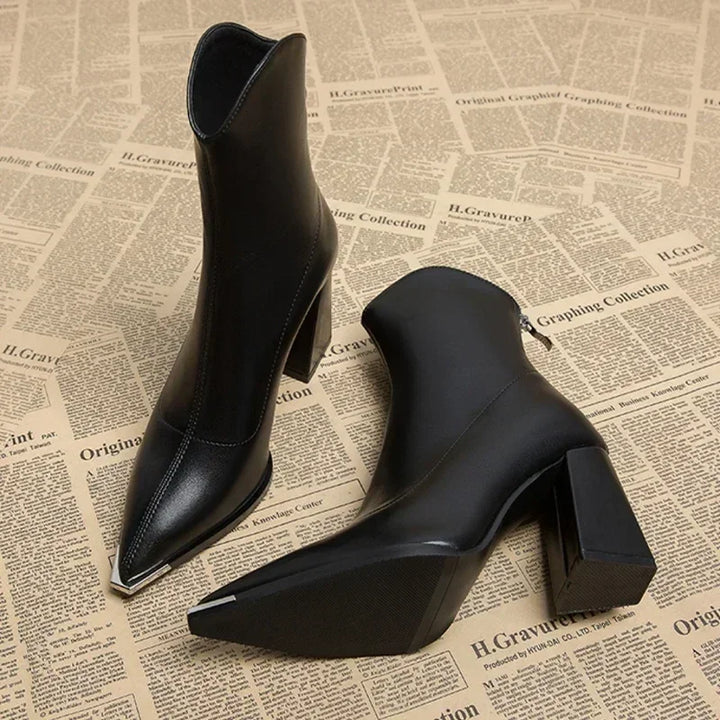 Imogen | Chrome Tip Chelsea Boots