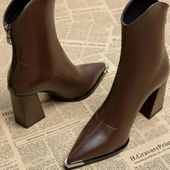 Imogen | Chrome Tip Chelsea Boots