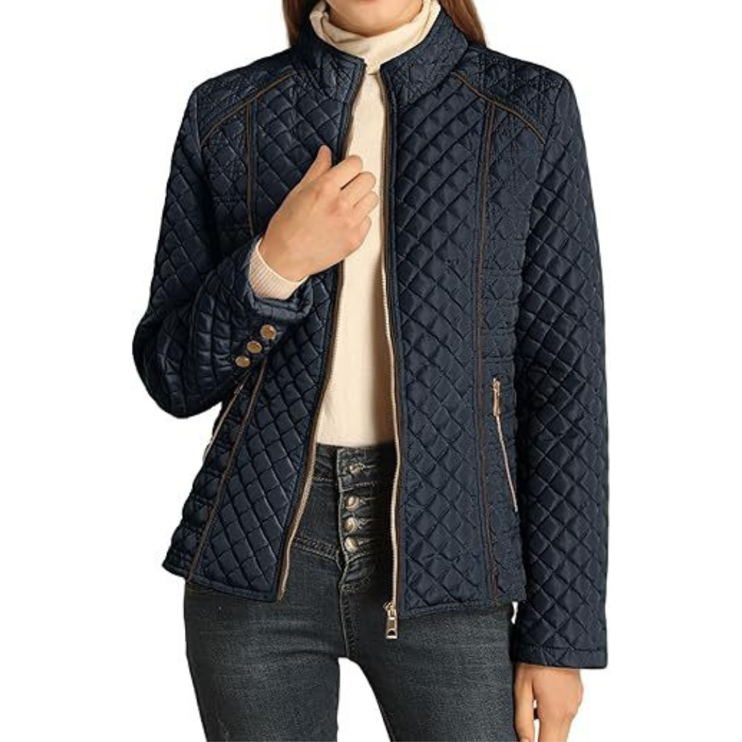 Lara | Lightweight Quilted Stand-Collar Jacket