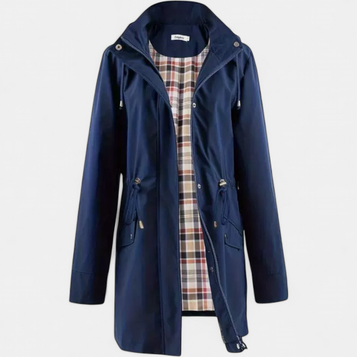 Ava | Waterproof Zip-Up Hooded Coat Jacket