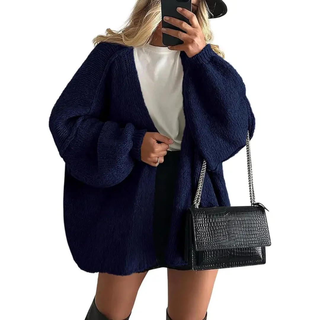 Danielle | Cosy Oversized Lantern Sleeve Cardigan