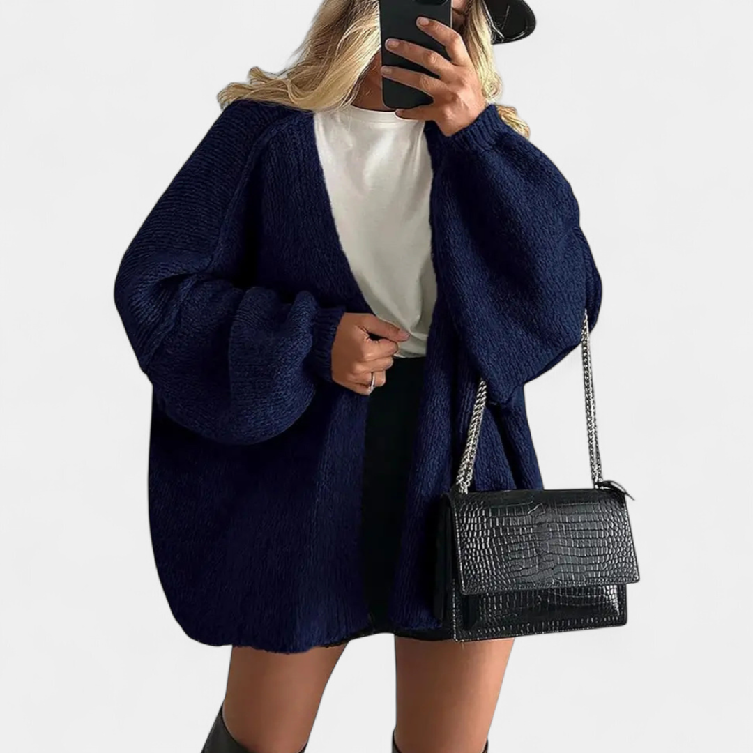 Nicole | Cosy Oversized Open-Front Cardigan