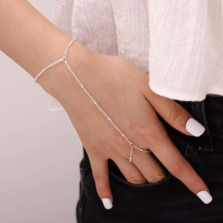 Rosie | Dainty Hand Chain Bracelet