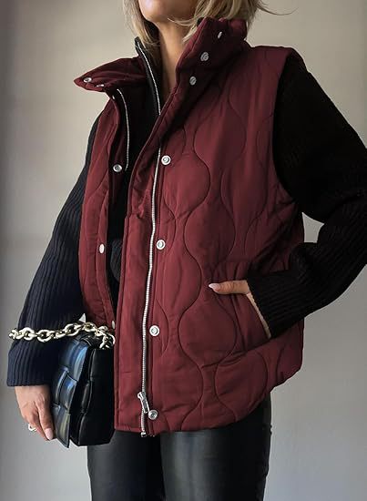 Verity | Chic Lightweight Button-Up Puffer Vest