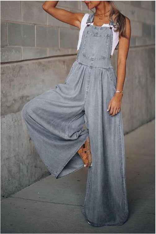 Zoe | Vintage Wide Leg Fashion Jumpsuit