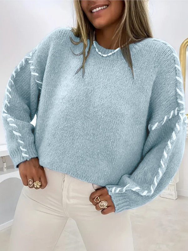 Taylor | Casual Round Neck Long Sleeve Sweater