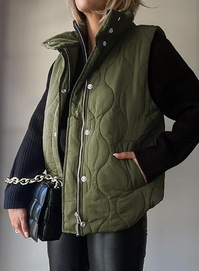 Verity | Chic Lightweight Button-Up Puffer Vest