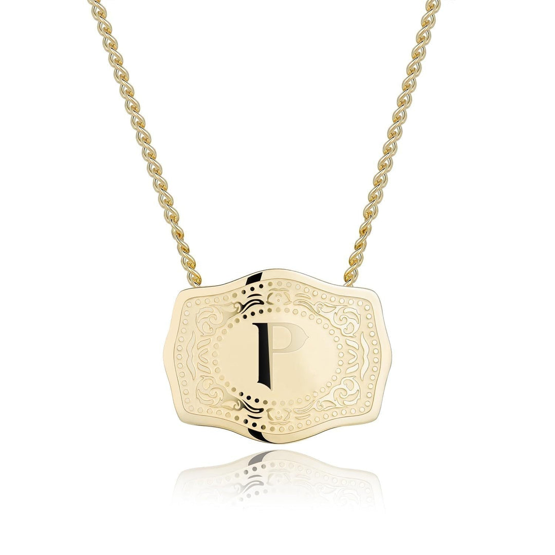 Bianca | Sleek Initial Letter Pendant Necklace