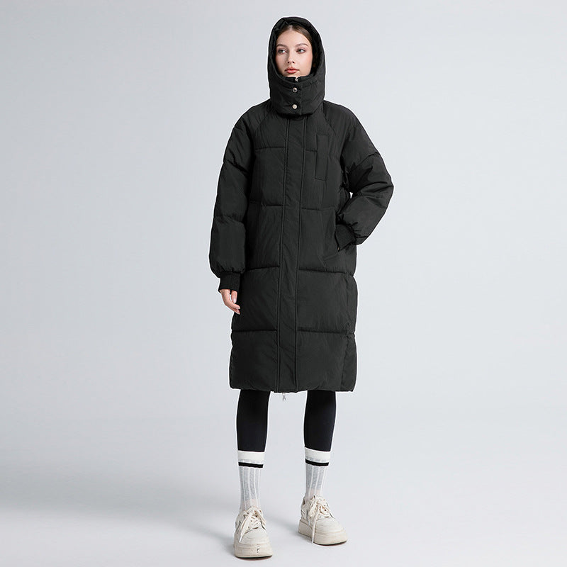 Chloe | Classic Hooded Long Puffer Coat