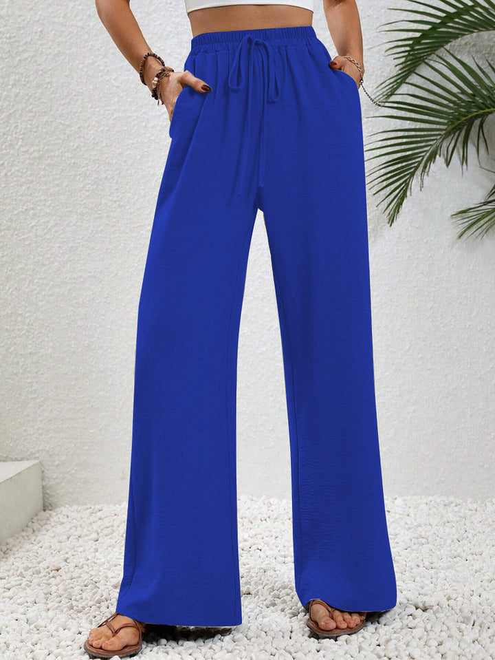 Megan | Casual Wide Leg Drawstring Pants