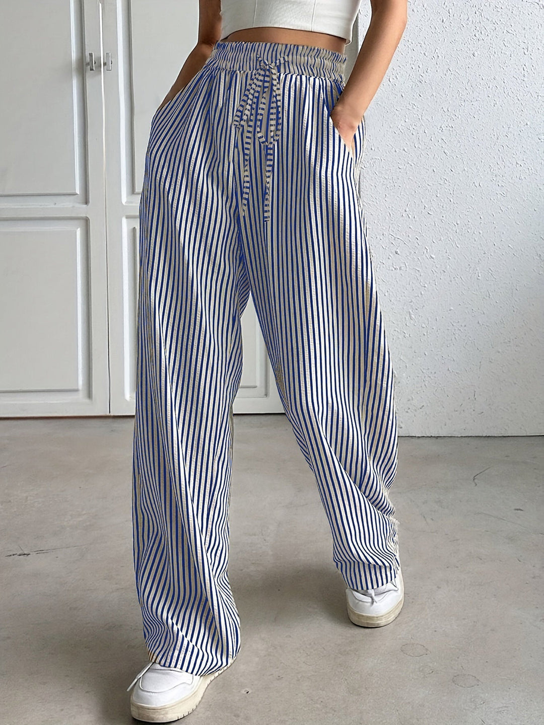 Brooke | Simple Summer Striped Relaxed Fit Buttom